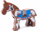 Lego Brown Horse Minifigure Western Indian Native 6748 6746 6766 6763 - $15.89