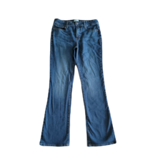 St. John&#39;s Bay Bootcut Denim Jeans ~ Sz 8 ~ Blue ~ High Rise ~ 32&quot; Inseam  - £17.69 GBP