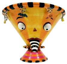 Dept. 56 Glitterville Halloween Trick or Treat Bowl Ceramic Halloween - £56.20 GBP