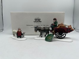 Dept 56 Bringing Fleeces To The Mill Dickens Village Accessory Box Set 5819-0 - £15.18 GBP