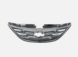 Front Bumper Upper Grill Chrome Grille For 2011-2013 Hyundai Sonata 8635... - $31.87 CAD