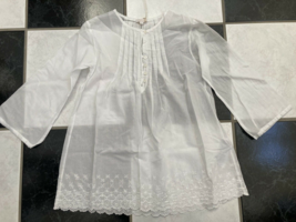NWT 100% AUTH Gucci Kids Embroidered GG Logo Cotton Muslin Tunic Sz 6 - £202.54 GBP