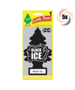 5x Packs Little Trees Single Black Ice Scent X-tra Strength Hanging Trees - £8.46 GBP