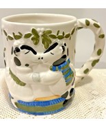 Dancing Cows Udderly Fantastic Christmas Coffee Mug Vintage Tea Hot Coco... - £7.39 GBP