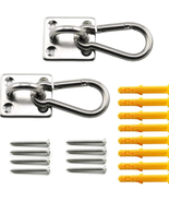 Hammock Hooks Heavy Duty 2 Pack, 1000Lbs Capacity Hammock Hanging Kit - $10.67