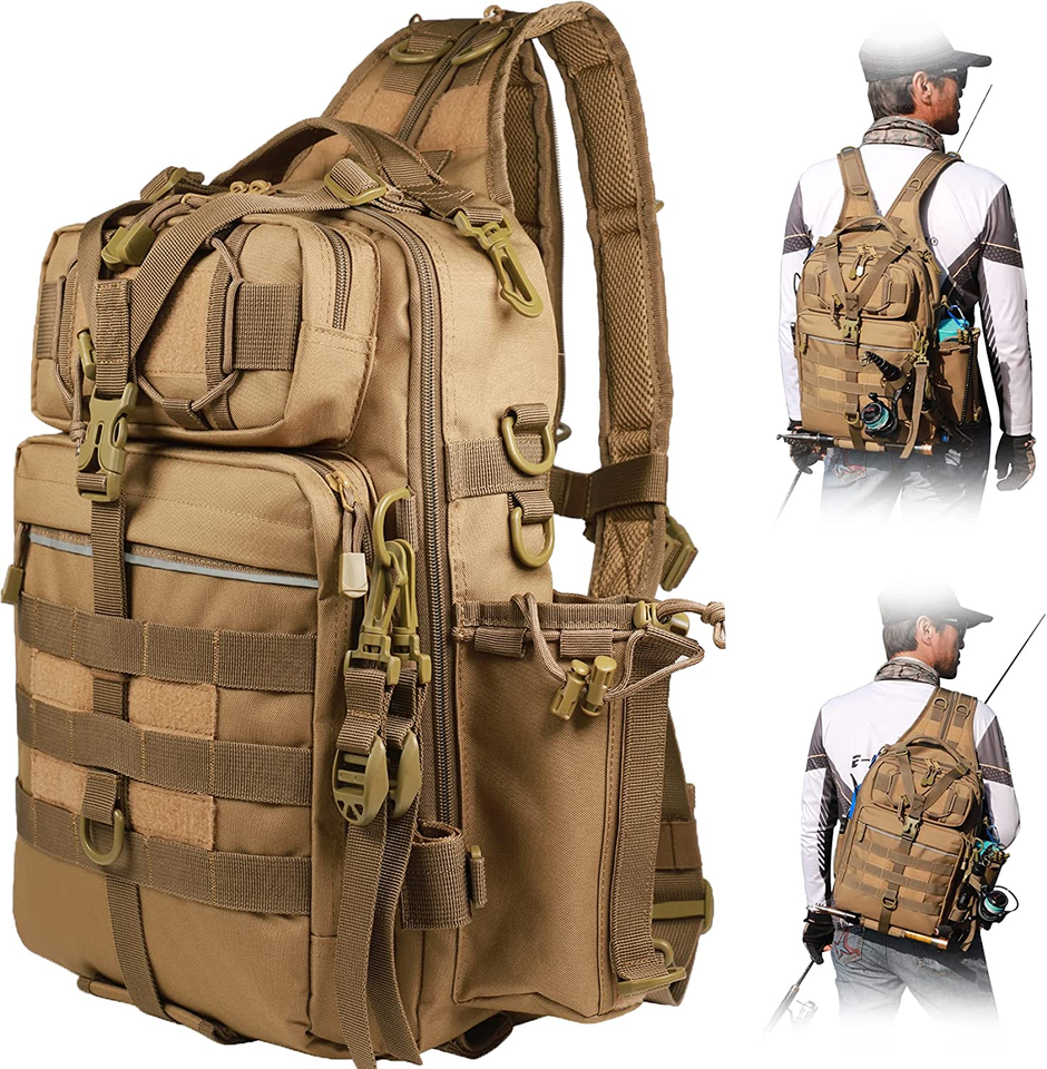 Primary image for Fishing Backpack with Rod Holder Fishing Tackle Bag Fishing Gear Bag