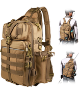 Fishing Backpack with Rod Holder Fishing Tackle Bag Fishing Gear Bag - £46.05 GBP