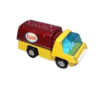 Vintage Playart Esso Tanker Gas Truck, Hong Kong, Diecast Car ~ Yellow, ... - $17.06