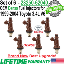 New Genuine Denso 6Pcs Best Upgrade Fuel Injectors for 1999-2004 Toyota ... - $435.59