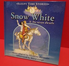 Education Gift Snow White Seven Dwarfs Hardcover Book Sleepy Time Stories Read - $5.69