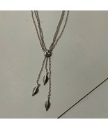 Tiffany &amp; Co Lariat Necklace Sterling Silver Dangle RARE Vintage 3 Chains - $6,373.97 MXN