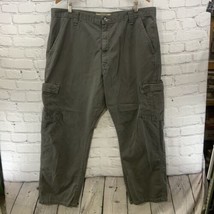 Wrangler Cargo Pants Mens Sz 40 x 30 Gray Casual Work Wear  - £15.50 GBP