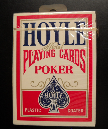 Hoyle Official Playing Cards Jumbo No 1201 Red Box Nevada Finish Sealed Deck - $6.99