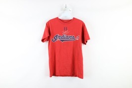 Majestic Womens Small Faded Cleveland Indians Jose Ramirez Baseball T-Shirt Red - £18.82 GBP