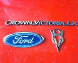 1998-2011 FORD CROWN VICTORIA LX V8 REAR TRUNK LID EMBLEM LOGO BADGE NAM... - $22.49