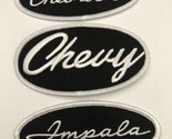 CHEVROLET CHEVY IMPALA SEW/IRON PATCH EMBROIDERED SS LOWRIDER BLACK - $14.84