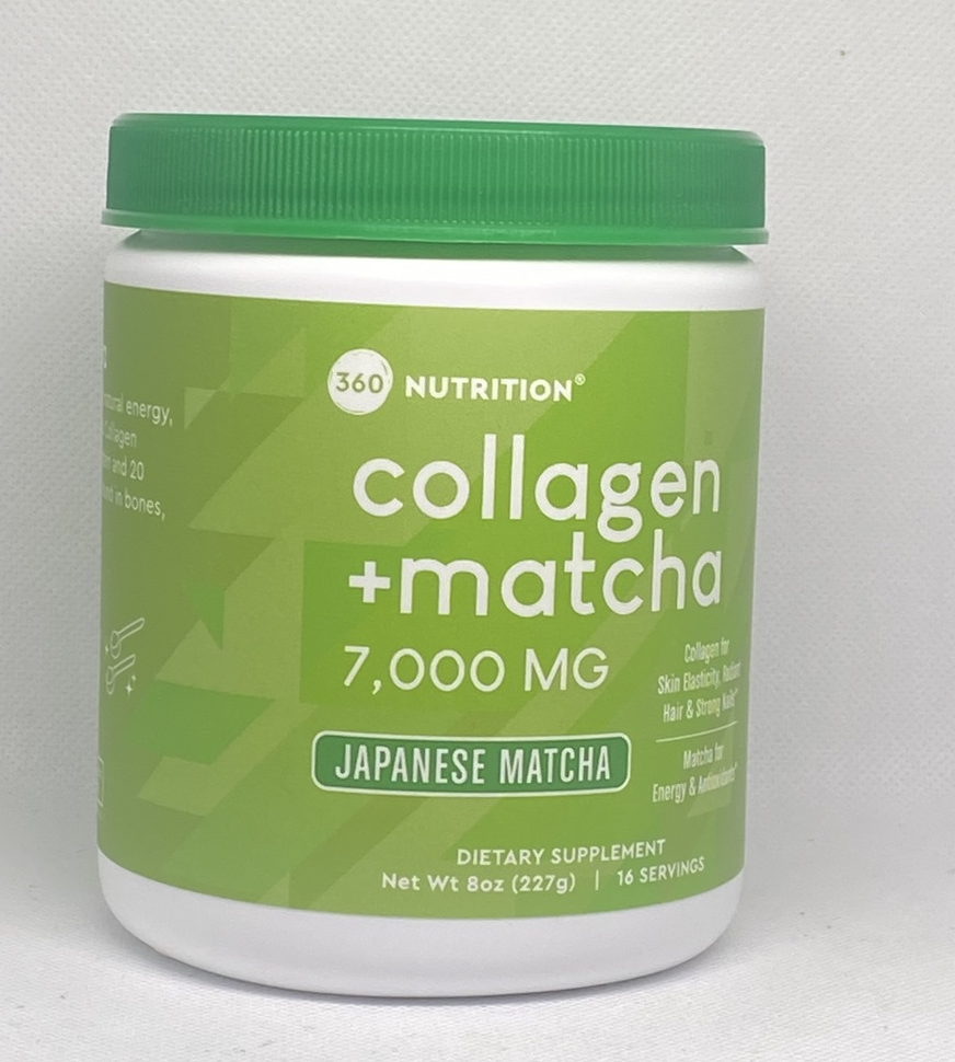 360 Nutrition Collagen + Matcha 7000mg ~Japanese Matcha~ 8oz