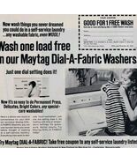 1970 Maytag Dial A Fabric Washer Coupon Advertisement Appliances DWII18 - $550.13 MXN