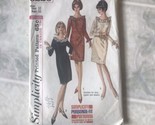 Vtg Sz 12 1965 Simplicity 6226 Personal Fit Sheath Dress Pattern Ruffled... - $32.25