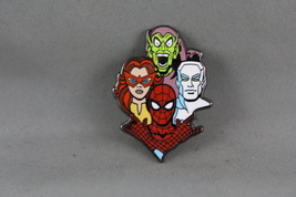 Spider-Man Group Pin - Bust Pin featuring 4 Superheroes - Inlaid Pin  - £14.94 GBP