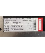 RUSH GEDDY LEE / NEIL PEART / ALEX LIFESON 2012 UNUSED WHOLE FULL CONCER... - $15.00