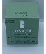 Clinique All About Eyes RICH 0.5 Oz 15 mL Full Size NIB Puffiness Eye Cream - $28.69