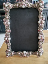 Belle Maison PICTURE FRAME Art Deco Style Decorative Jewels and Pearls A... - £30.88 GBP