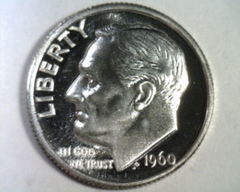 1960 ROOSEVELT DIME SUPERB PROOF SUPERB PR. NICE ORIGINAL COIN BOBS COINS - $18.00