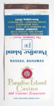 Paradise Island Casino &amp; Restaurant - Nassau, Bahamas 30 Strike Matchbook Cover - £1.39 GBP