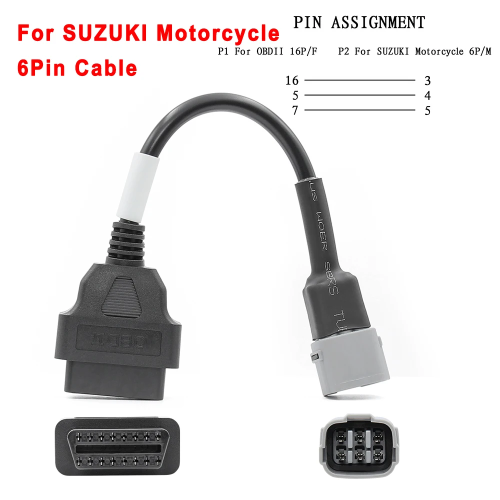 For KTM OBD 2 Extension cable OBD2 Connector Motorcycle Motobike For YAMAHA For  - £81.22 GBP