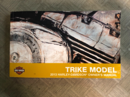 2013 Harley Davidson TRIKE Modelli Owner&#39;s Operatori Manuale Acqua Danni - $29.94