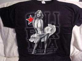 Marilyn Monroe Blowing Dress California Republic T-SHIRT - £9.80 GBP