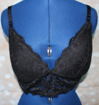 Secret Treasures Black Lace Floral Wireless Nursing Bralette XXL - £6.13 GBP