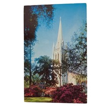 Postcard St John&#39;s Episcopal Church Savannah Georgia Chrome Unposted - £7.23 GBP