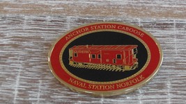 USN Naval Station Norfolk Anchor Station Caboose CPO Challenge Coin #409Y - $352.89 MXN