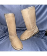 UGG Sand Sheepskin Twinface Suede Boot CLASSIC TALL II, S/N 5815 Women S... - £95.10 GBP