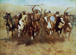 Victory Dance by Frederic Remington Indians Canvas Giclee - £155.06 GBP