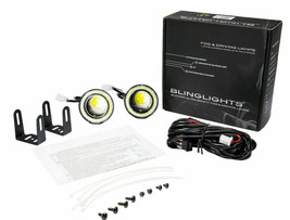 White LED Angel Eye Fog Lamps Halo Driving Light Kit for 2011 2012 2013 Scion tC - £96.36 GBP