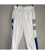 White and Blue Joggers with Striped Design - $18.81 CAD