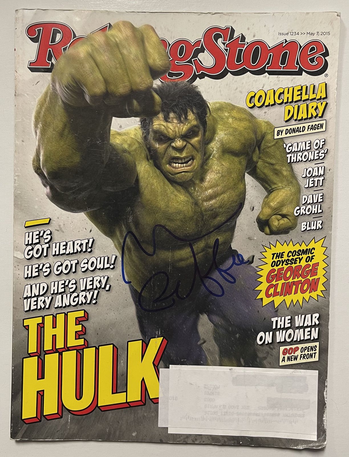 Mark Ruffalo Autographed Complete &quot;Rolling Stone&quot; Magazine - $129.99