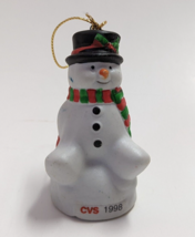 Snowman Figurine Christmas Ornament Traditions Collection  CVS Vintage 1998 - £3.93 GBP