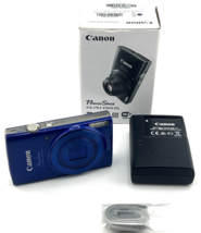 Canon Powershot Elph 190 Digital Camera BLUE 20MP 10x Zoom WiFi Tested I... - $354.05