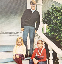 1966 Chemstrand No Iron Acrilan Clothes Advertisement Vintage Clothing D... - $386.56 MXN