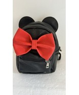Disney Minnie Mouse Mini Backpack Adjustable Straps Black Classic Red Bo... - €13,75 EUR
