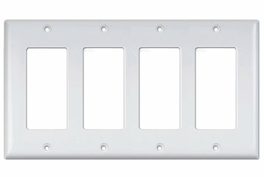 Westgate 8834-I Ivory Four Gang Decora / GFCI Wallplates - $0.94