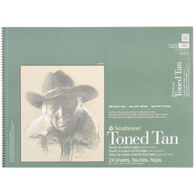 Strathmore Toned Sketch Spiral Paper Pad 18&quot;X24&quot;-Tan 24 Sheets - $38.48