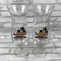 HARD ROCK CAFE Hurricane Glass Your Choice San Antonio or Orlando 9.25 I... - $10.55 CAD