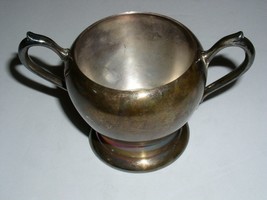 F B Rogers Silver On Copper Sugar Bowl Vintage 1085 - £11.98 GBP