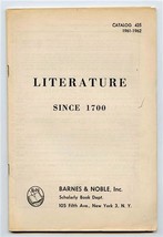 Barnes &amp; Noble Catalog 425 Literature Since 1700 Scholarly Book Dept 196... - £22.13 GBP