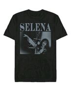 Men's Medium Selena Short Sleeve Graphic T-Shirt,Black  - $15.99